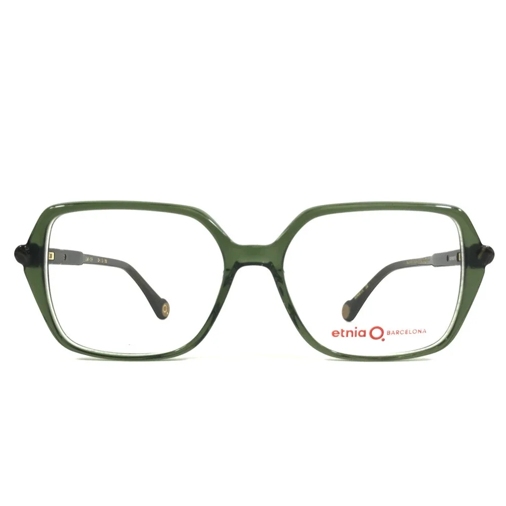 Etnia Barcelona Eyeglasses Frames SIMA GR Green Brown Marble Full Rim 52-15-138